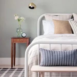Schoolhouse Cotton Pinstripe Blanket - Thumbnail 2